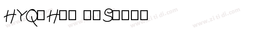 HYQiHei 65S字体转换